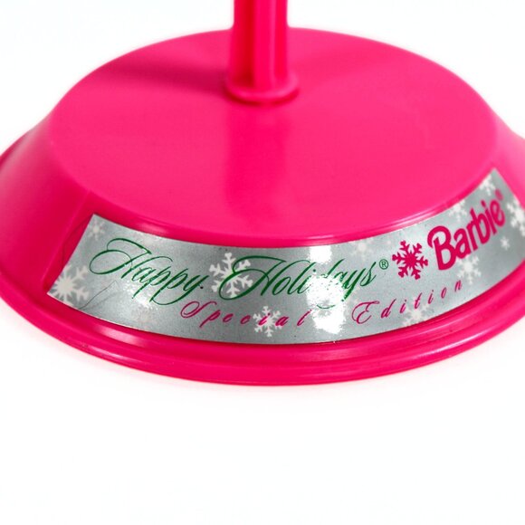 Vintage 1998 Holiday Barbie "Christie" Doll – Black & Silver Gown Hot Pink Shawl - Picture 10 of 16